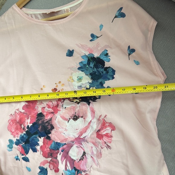 Ted Baker Santula Raspberry-Ripple-Print Tee Size 3 - Picture 7 of 11
